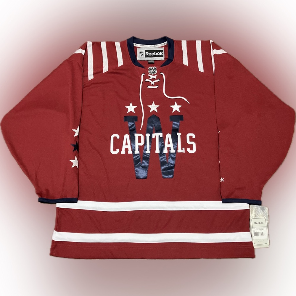 NWT Washington Capitals Blank 2015 Winter Classic Reebok NHL Hockey Jersey XL